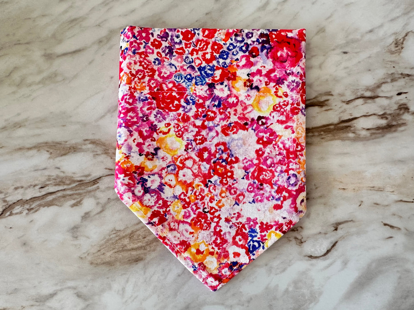 Floral | Pink + Red | Bandana