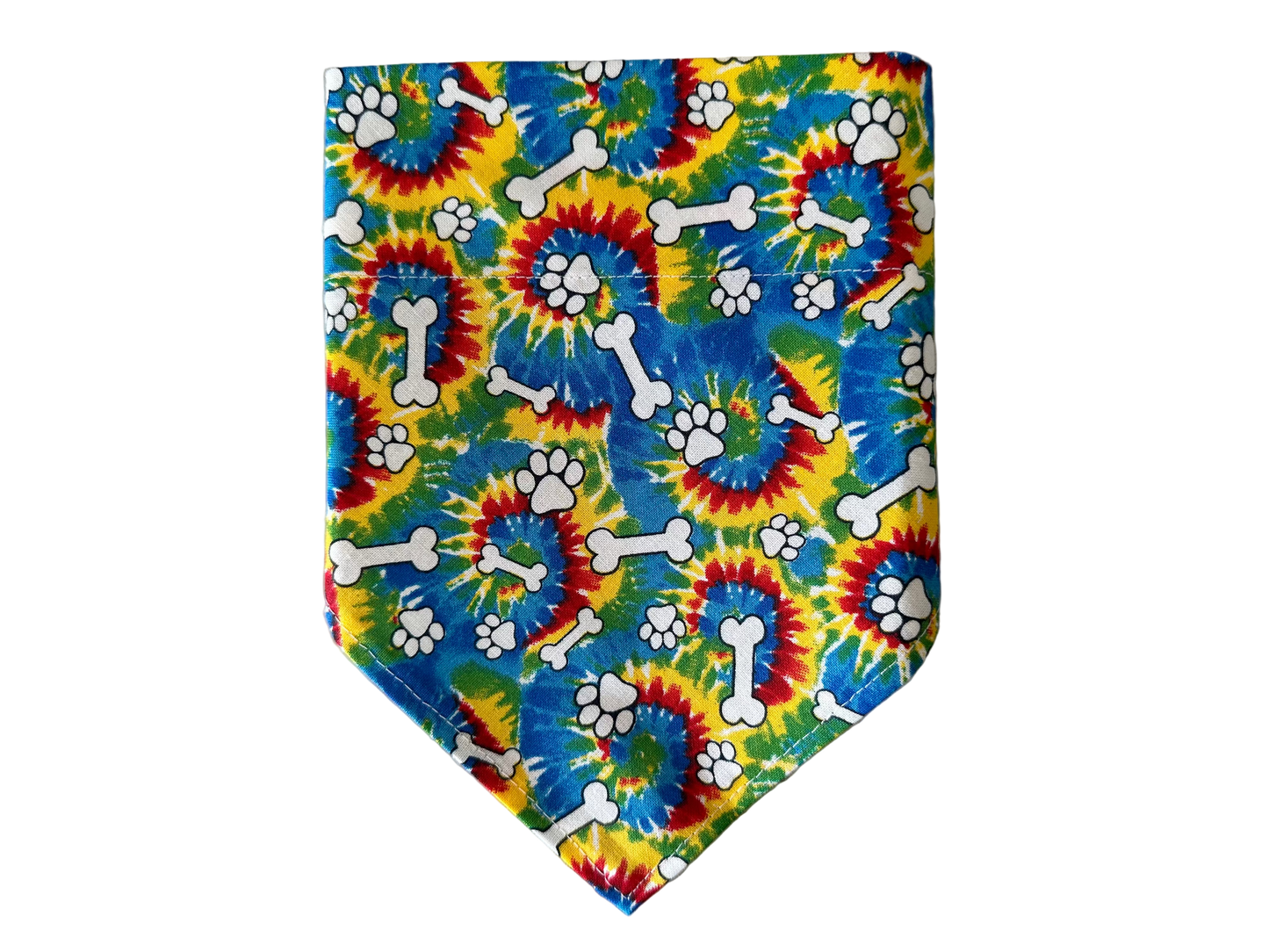 Paw Prints + Bones | Tie Dye | Bandana