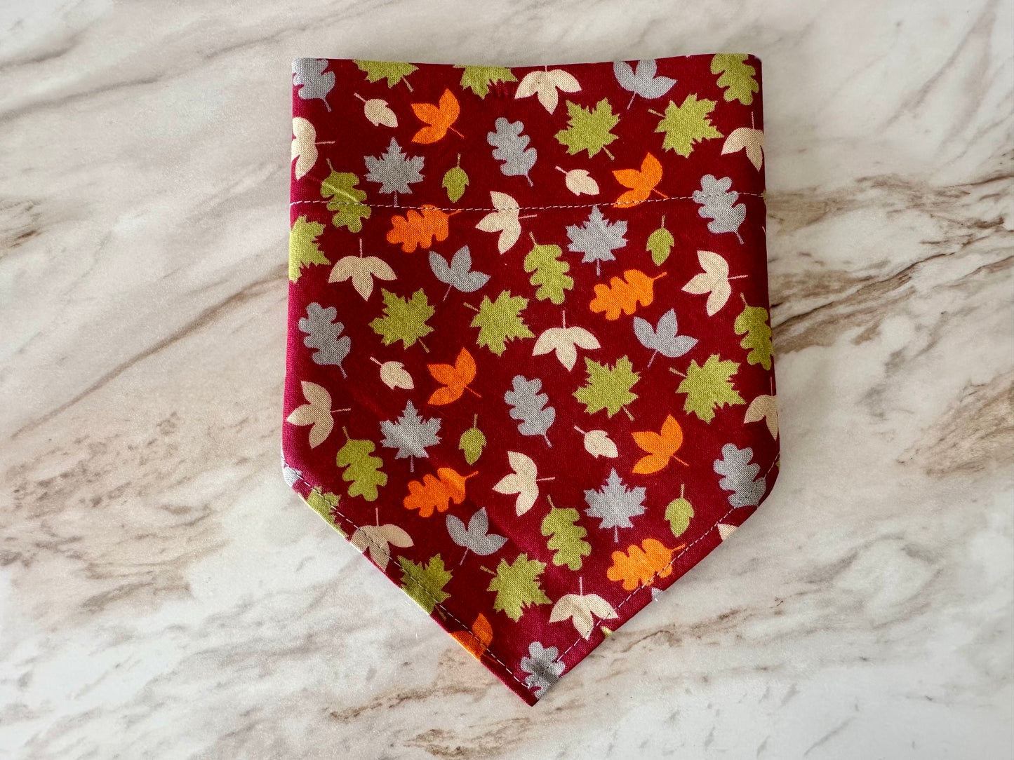 Leaves | Maroon | Bandana