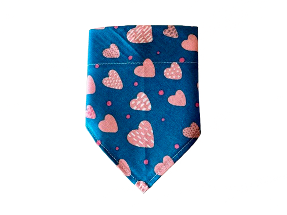 Hearts | Blue | Bandana
