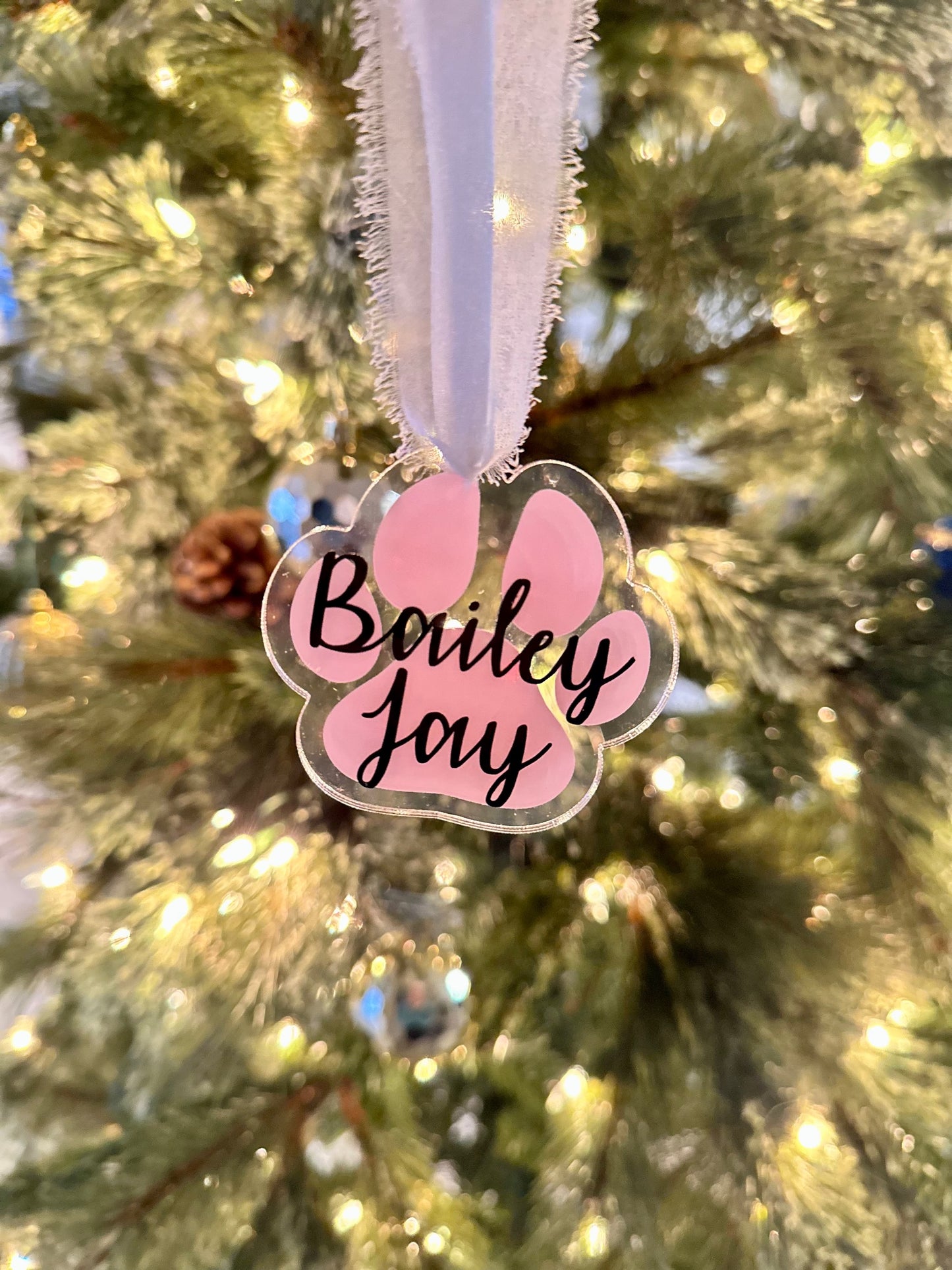 Paw Print Ornament