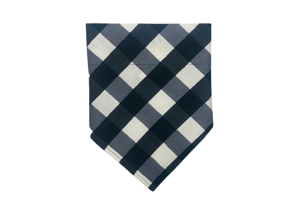Plaid | Black + White | Bandana