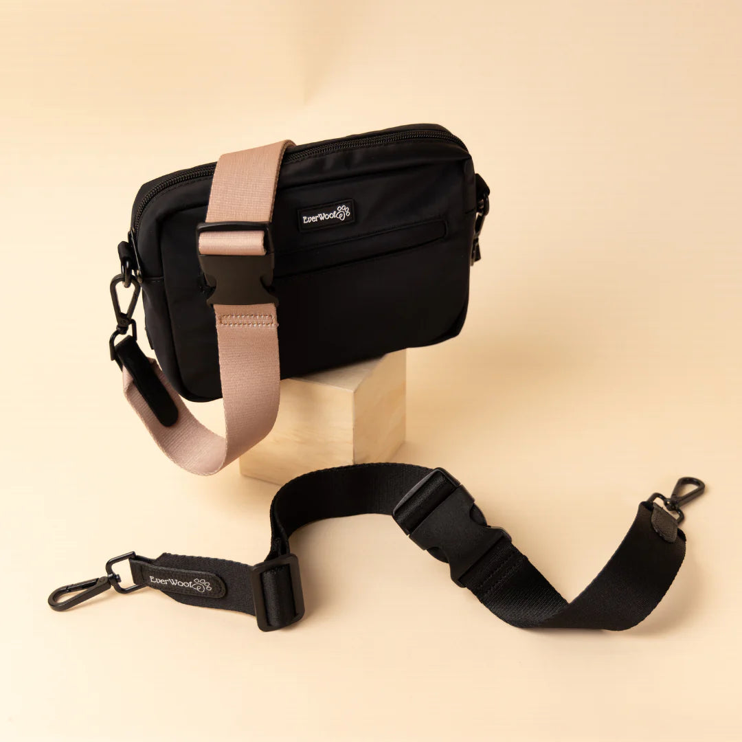 Faux Leather Grey + Choice of Strap | Dog Walking Bag