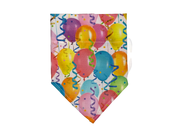 Birthday Balloons | White | Bandana