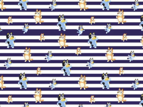 Bluey + Bingo | Navy Stripes