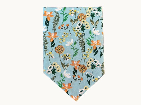 Floral | Light Blue | Bandana