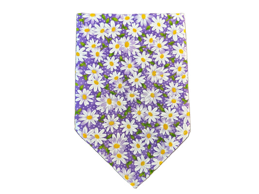 Floral | Daisies | Purple | Bandana