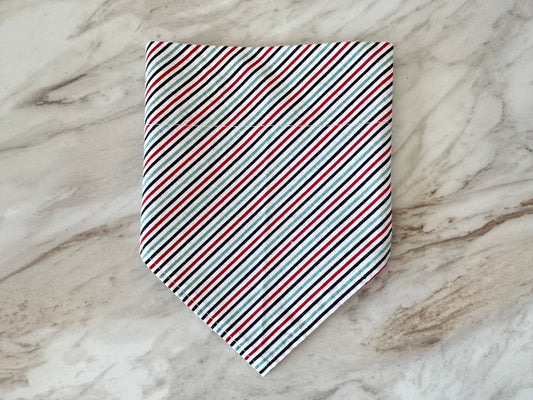 Stripes | Red + Blue | Bandana
