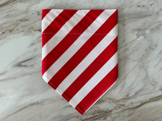 Stripes | Red + White | Bandana