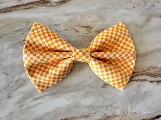 Checker | Yellow | Bow Tie