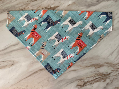 Llamas | Blue | Bandana