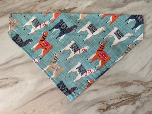 Llamas | Blue | Bandana