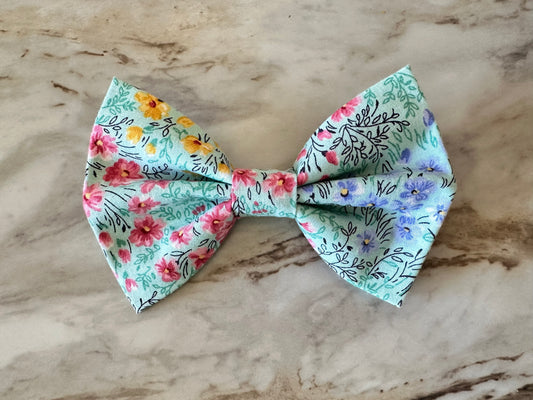 Floral | Teal | Bow Tie