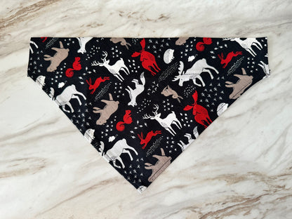 Woodland Creatures | Black | Bandana