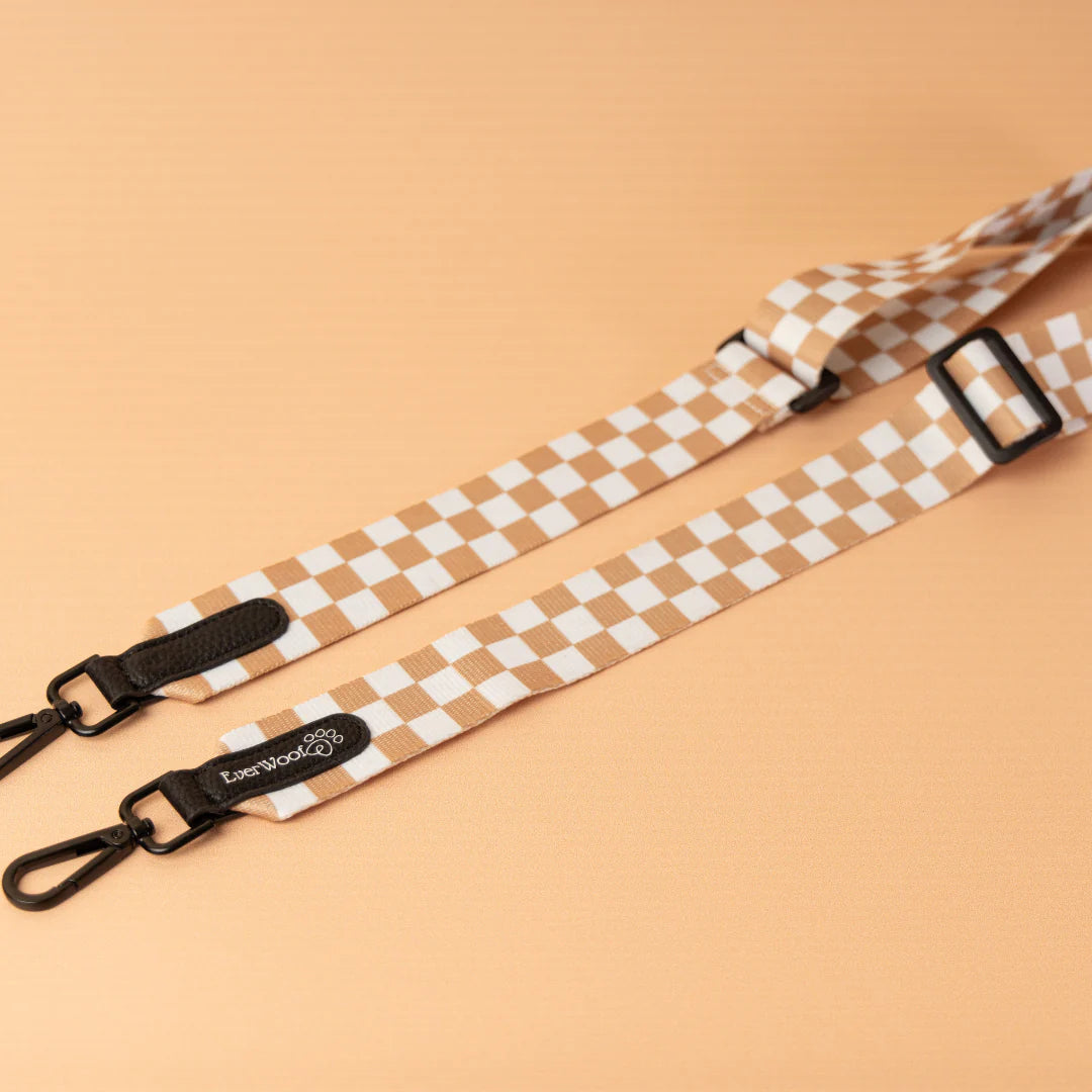 Faux Leather Sandstone + Choice of Strap | Dog Walking Bag