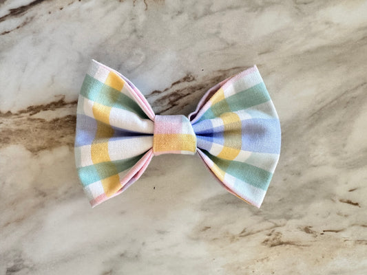 Thick Plaid | Pastel | Bow Tie