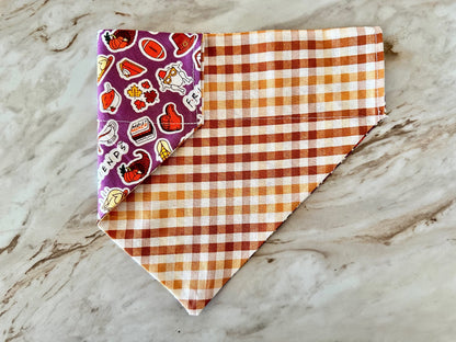 Gingham | Orange + Brown