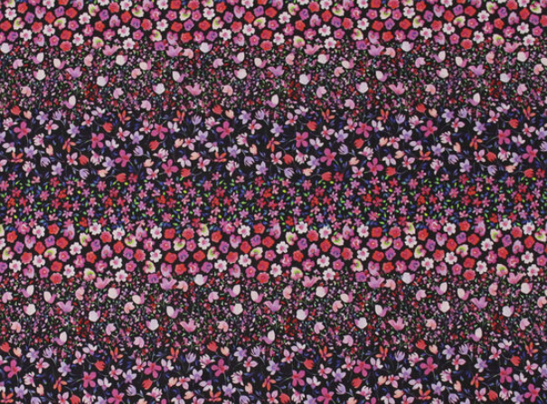 Floral | Pink + Black