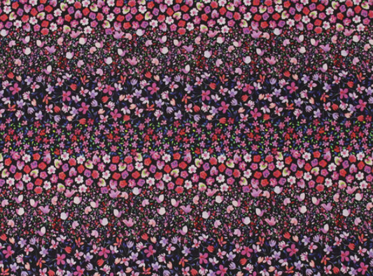 Floral | Pink + Black