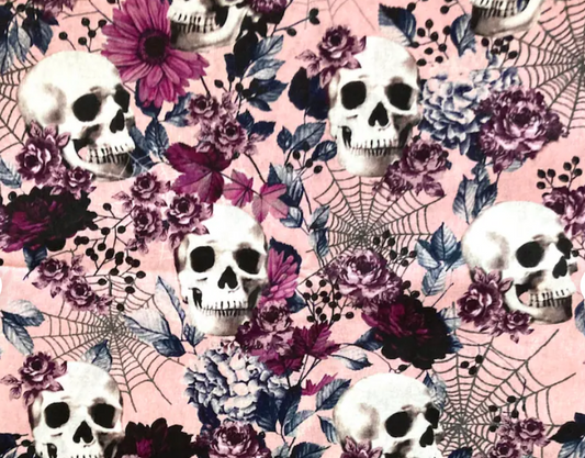 Floral Skulls | Pink