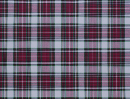 Plaid | White, Red + Green