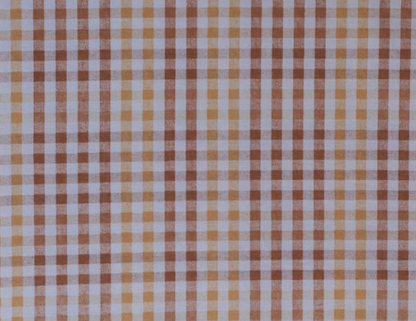 Gingham | Orange + Brown