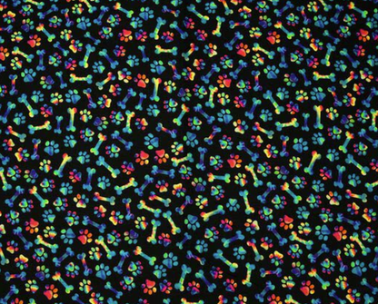 Paw Prints + Bones | Pastel Tie Dye